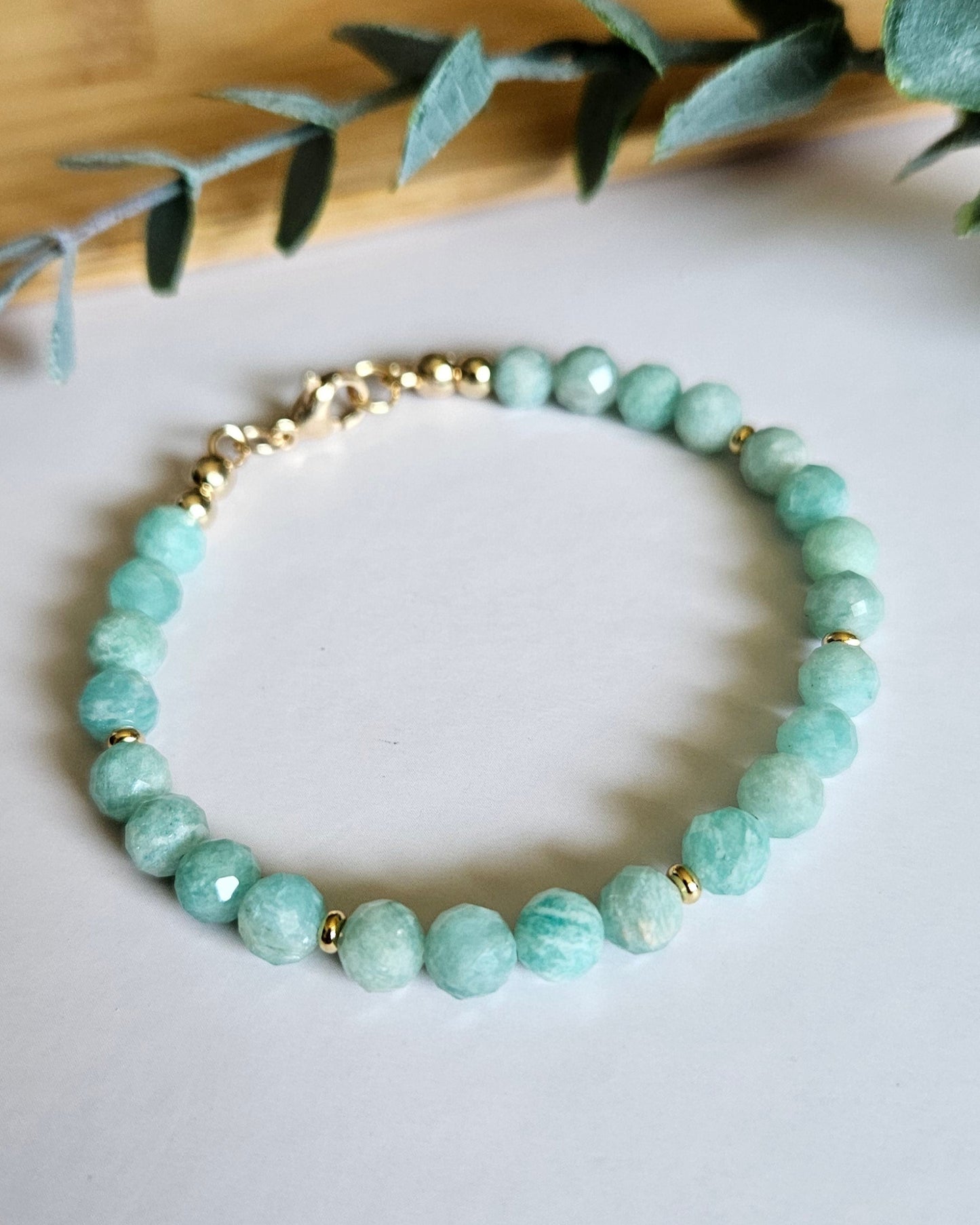 Turquoise beaded bracelet
