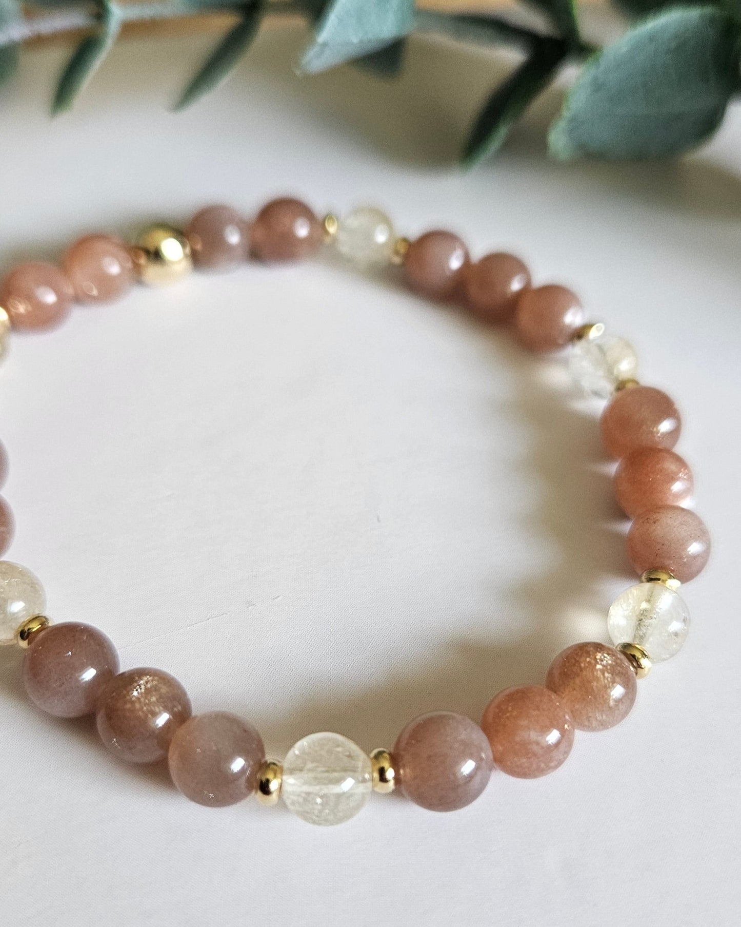 I Am Radiant Bracelet | Citrine and Sunstone for Joy and Vitality