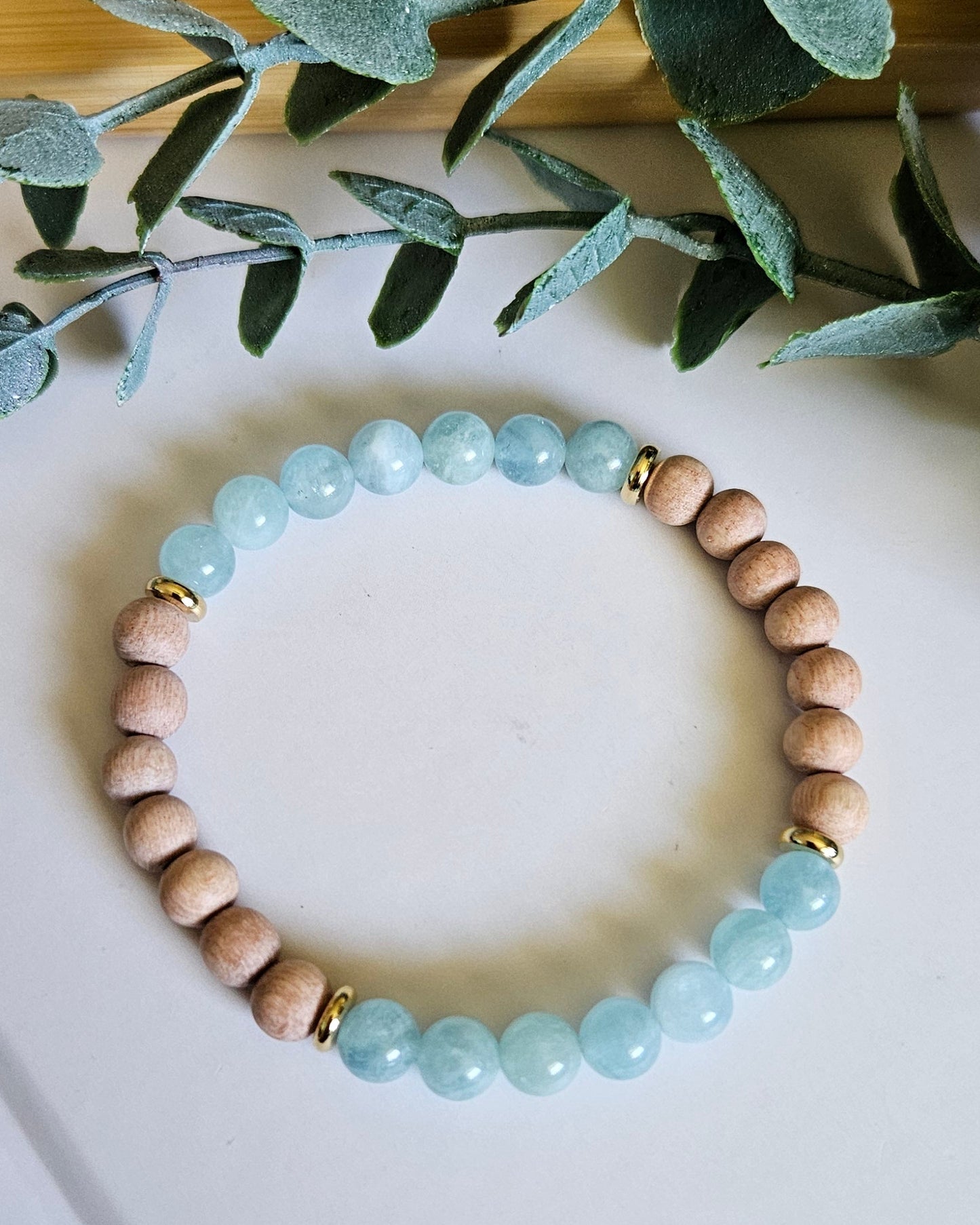 Breathe In Tranquil Tide | Aquamarine and Rosewood for Renewal and Flow
