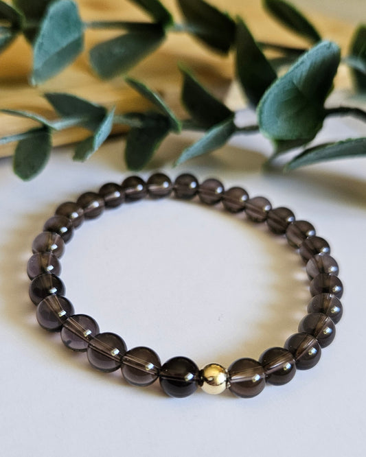 Steady Anchor Bracelet | Smoky Quartz for Grounding and Renewal