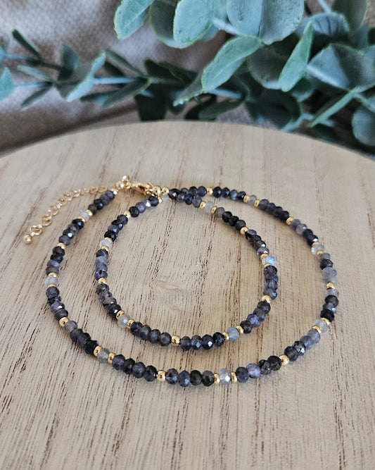 Iolite & Labradorite Necklace | Clarity & Intuitive Direction