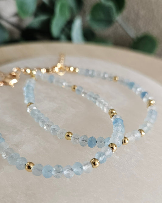Aquamarine Bracelet | Calm Confidence & Clear Expression