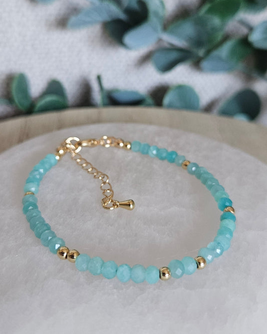 Mozambique Amazonite Bracelet | Calm Clarity & Honest Expression