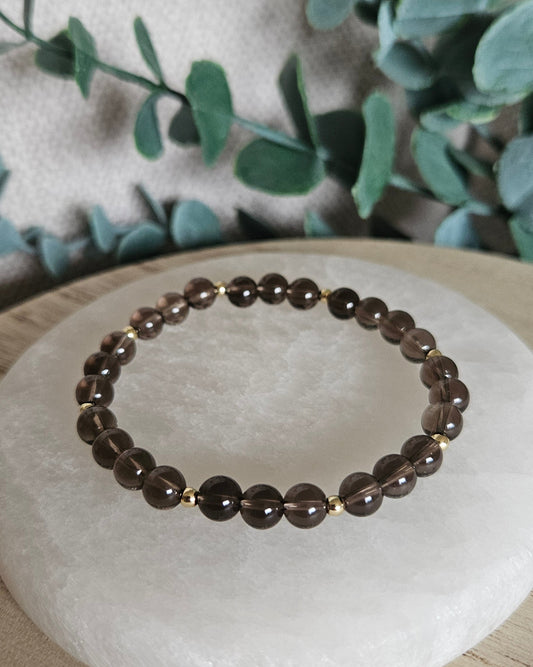Smoky Quartz Bracelet | Grounding & Calm