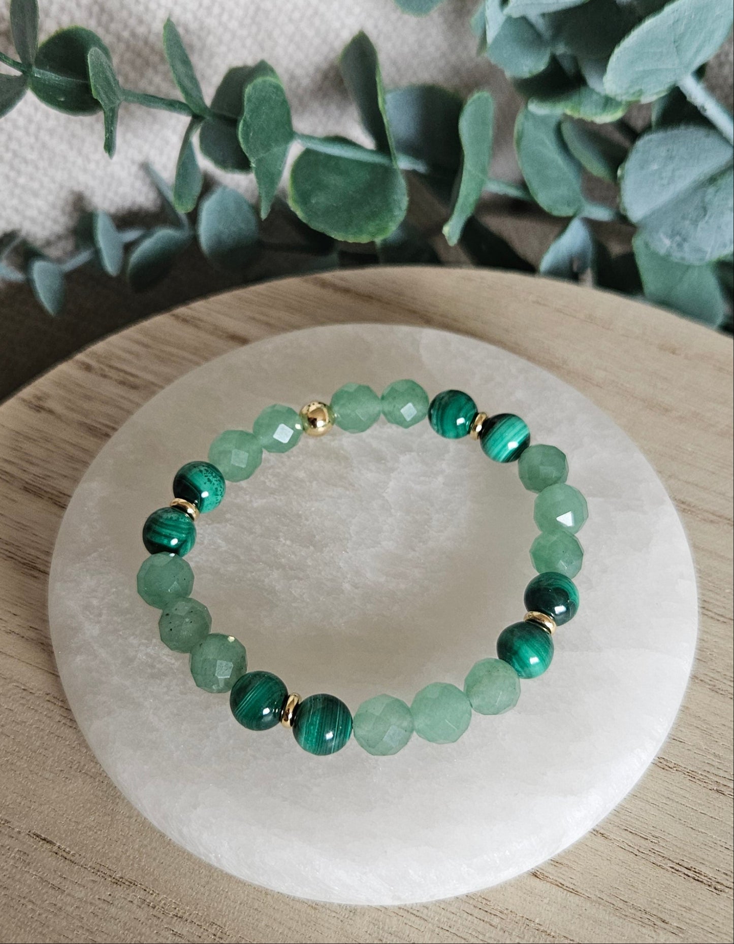 Green Aventurine & Malachite Bracelet | Growth & Grounded Momentum