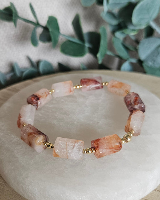 Red Hematoid Quartz Bracelet | Grounded Focus