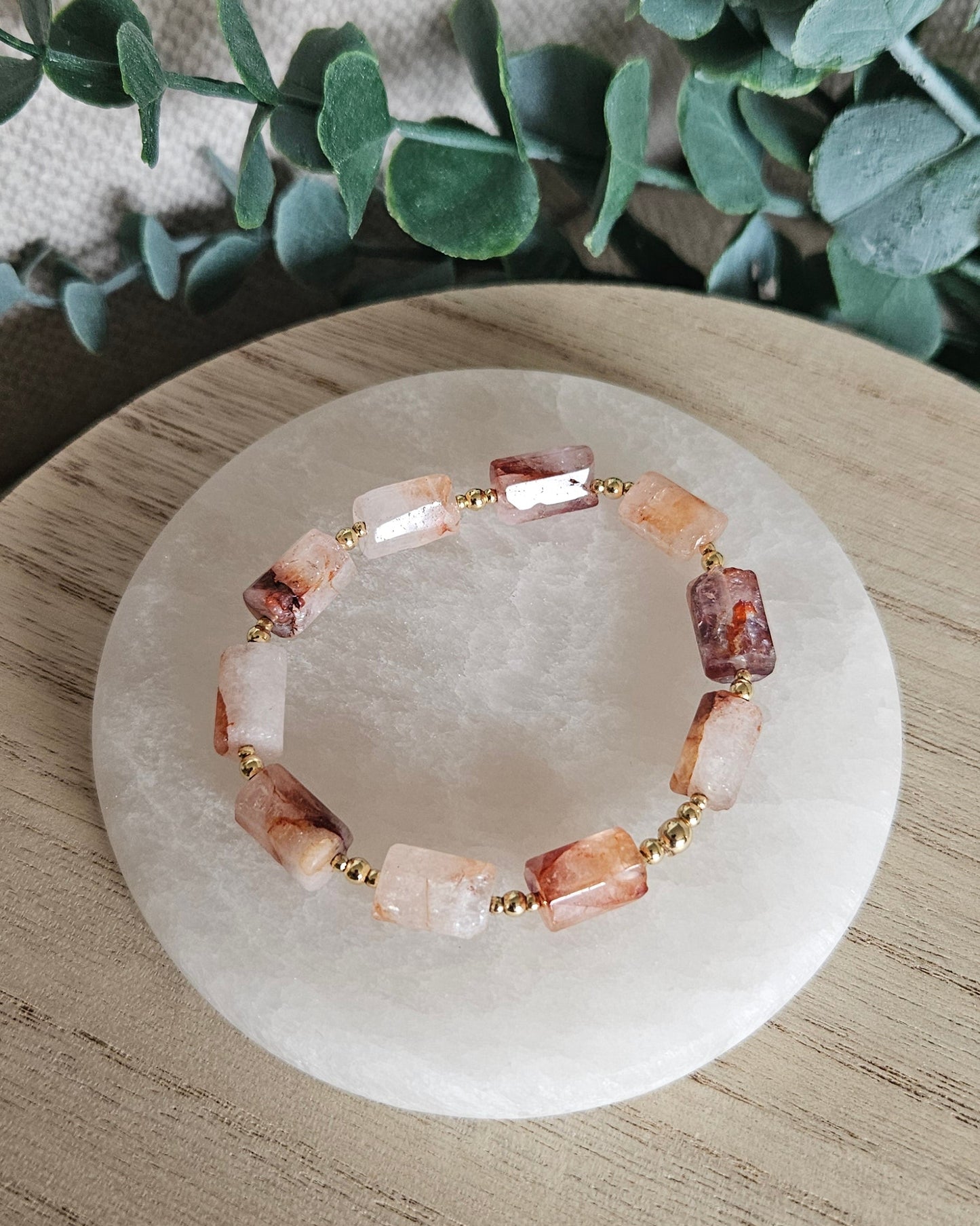 Red Hematoid Quartz Bracelet | Grounded Focus
