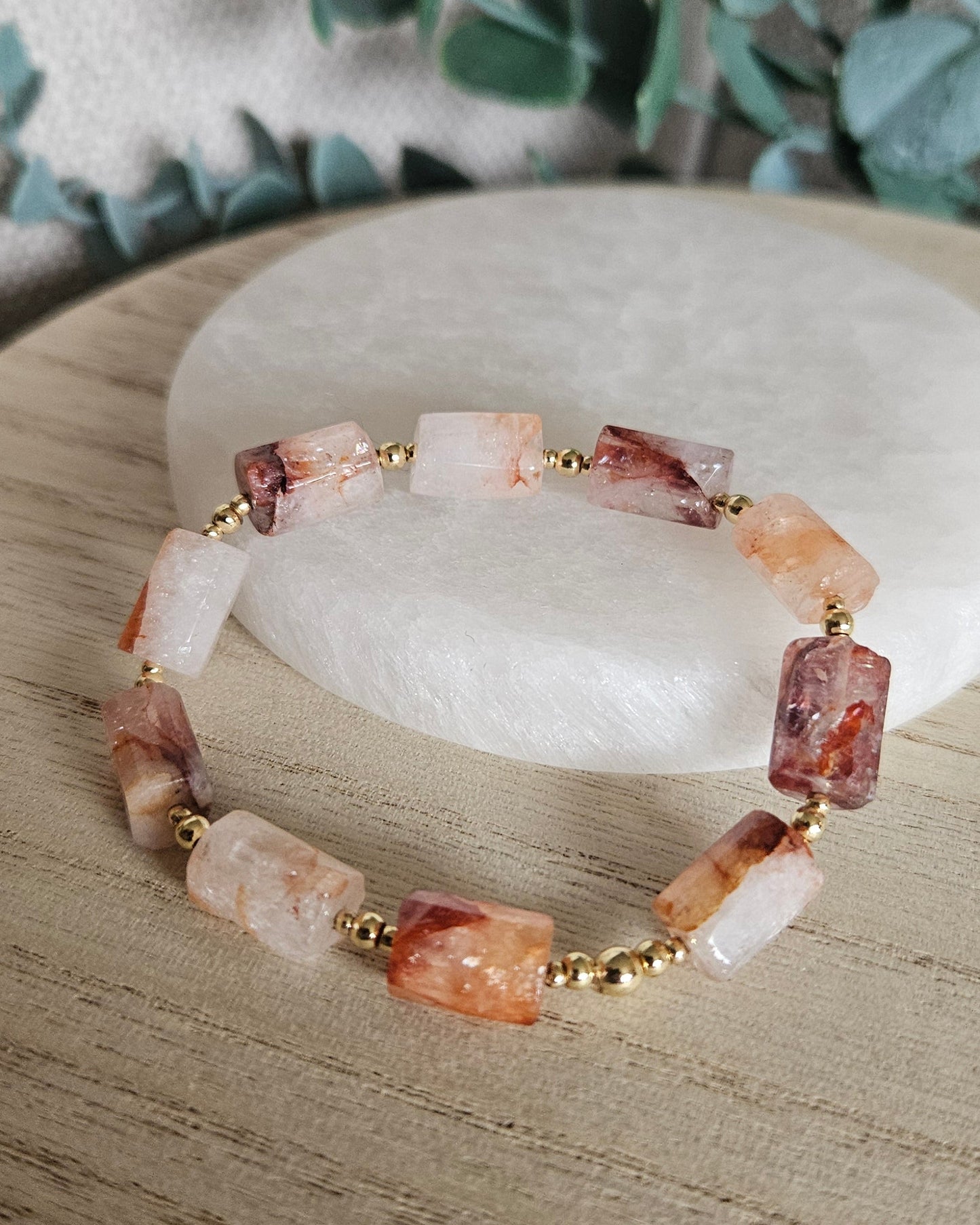 Red Hematoid Quartz Bracelet | Grounded Focus