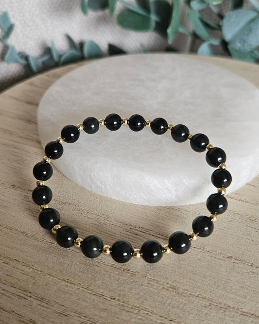 Black Obsidian Bracelet | Grounding & Protection