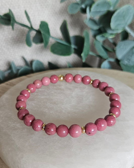 Rhodonite Bracelet | Emotional Balance & Compassion