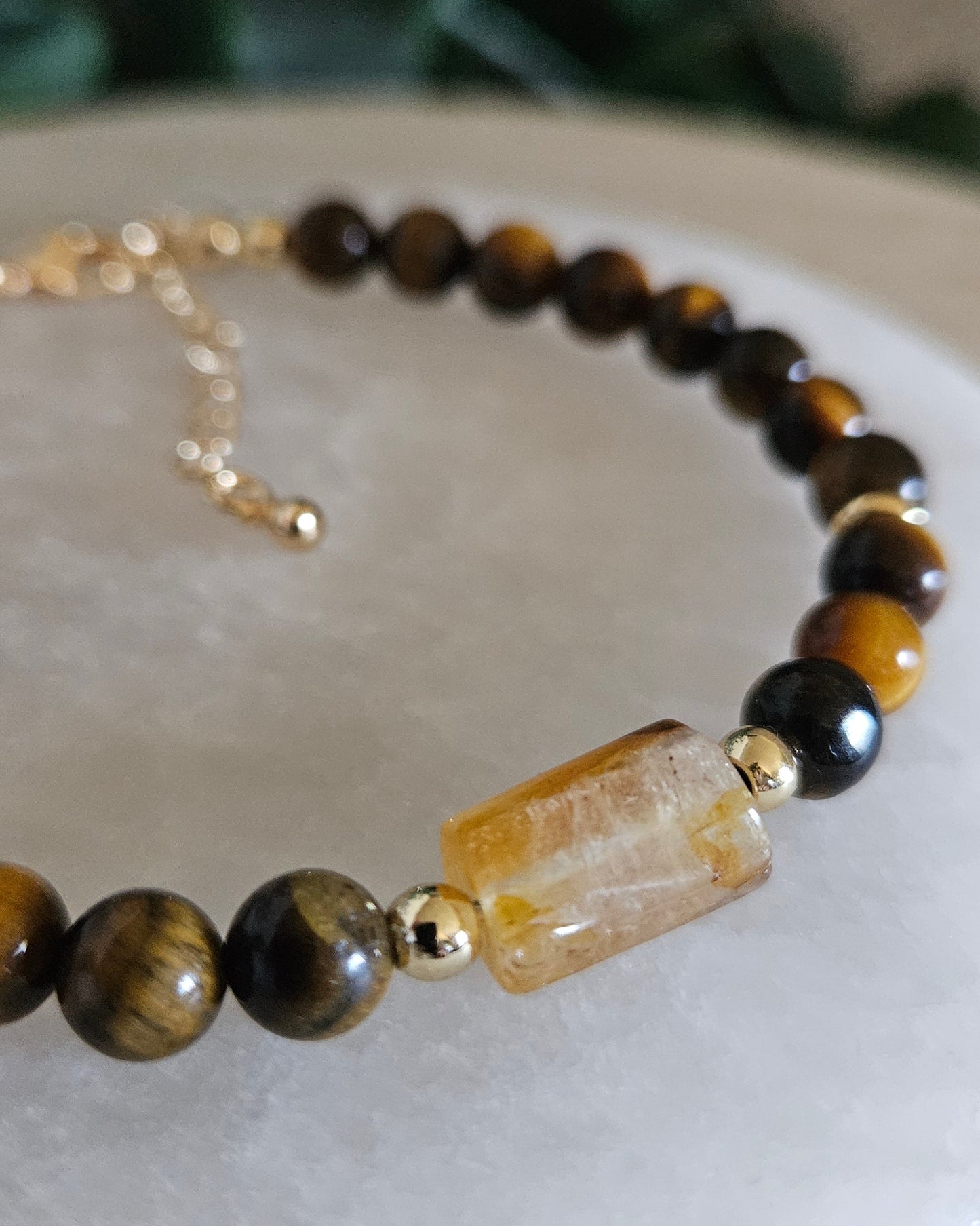Tiger Eye & Citrine Bracelet | Confidence, Focus & Positive Energy