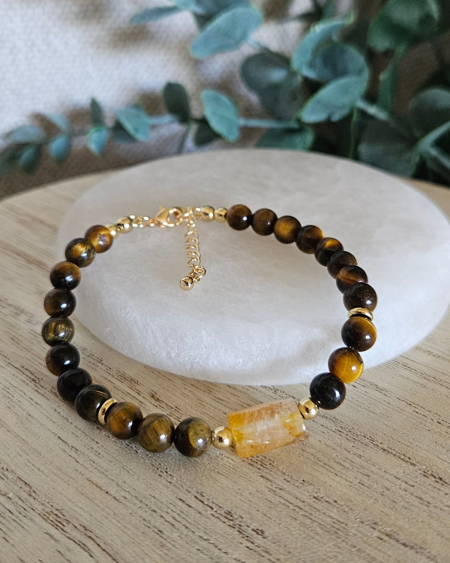 Tiger Eye & Citrine Bracelet | Confidence, Focus & Positive Energy