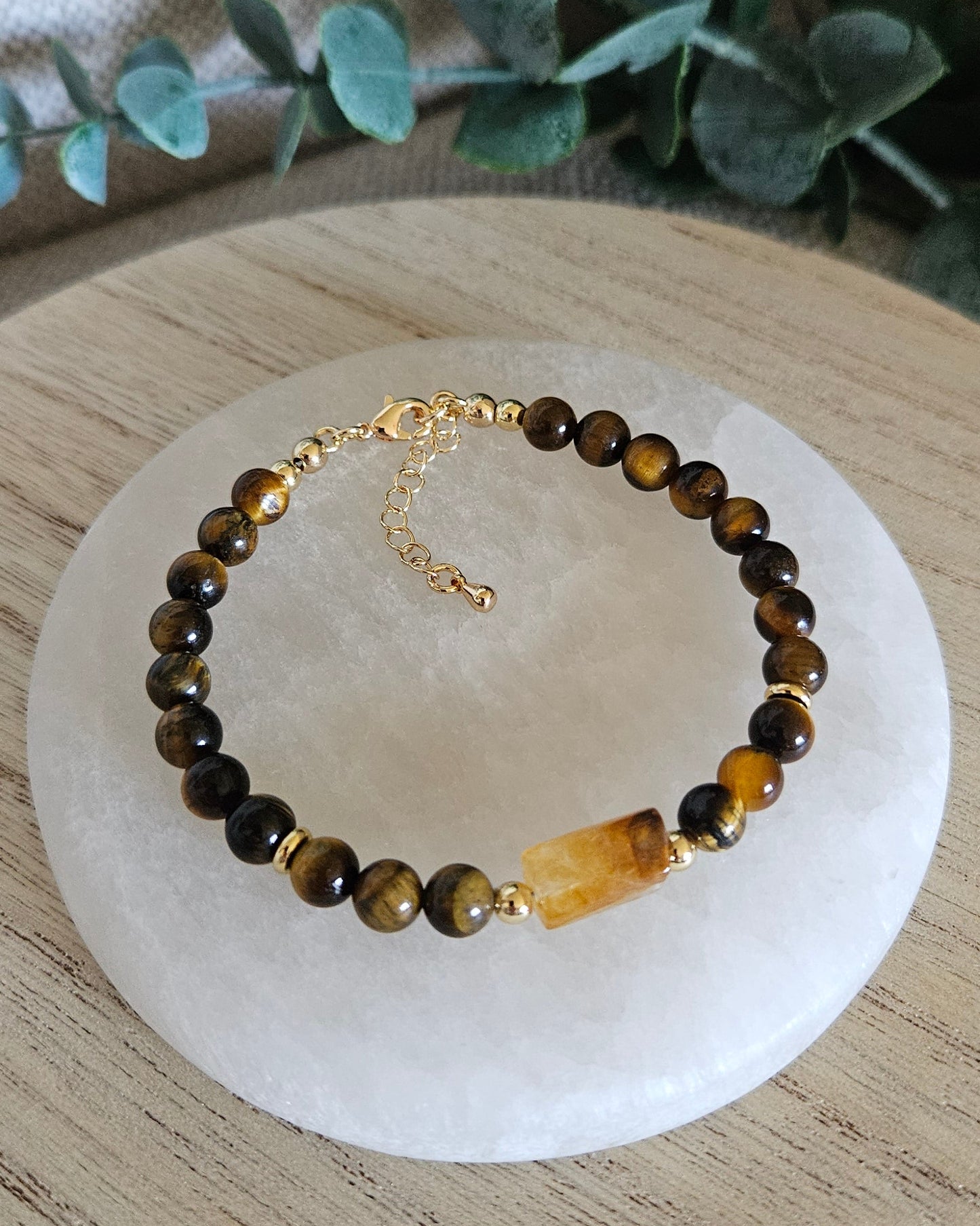 Tiger Eye & Citrine Bracelet | Confidence, Focus & Positive Energy