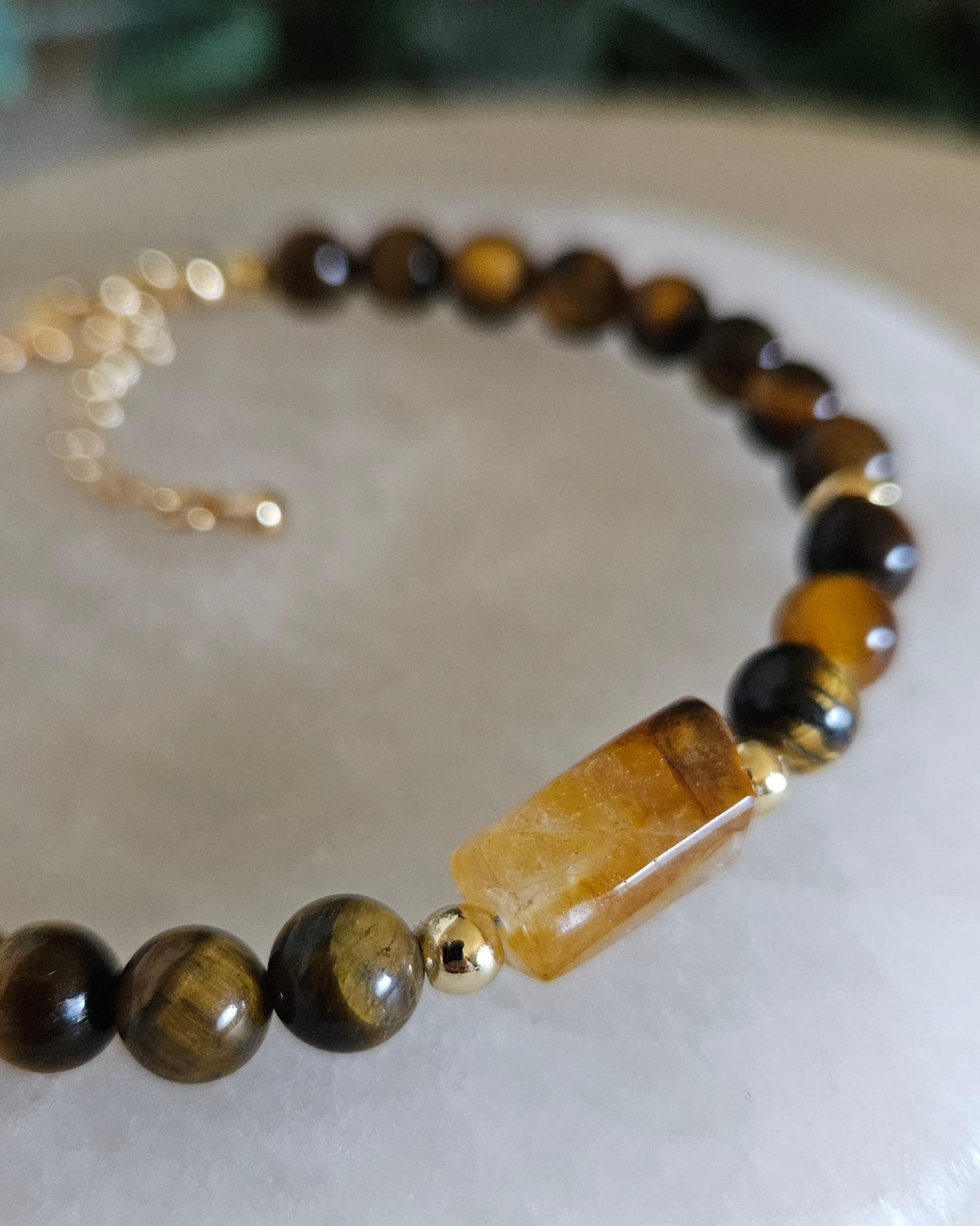 Tiger Eye & Citrine Bracelet | Confidence, Focus & Positive Energy
