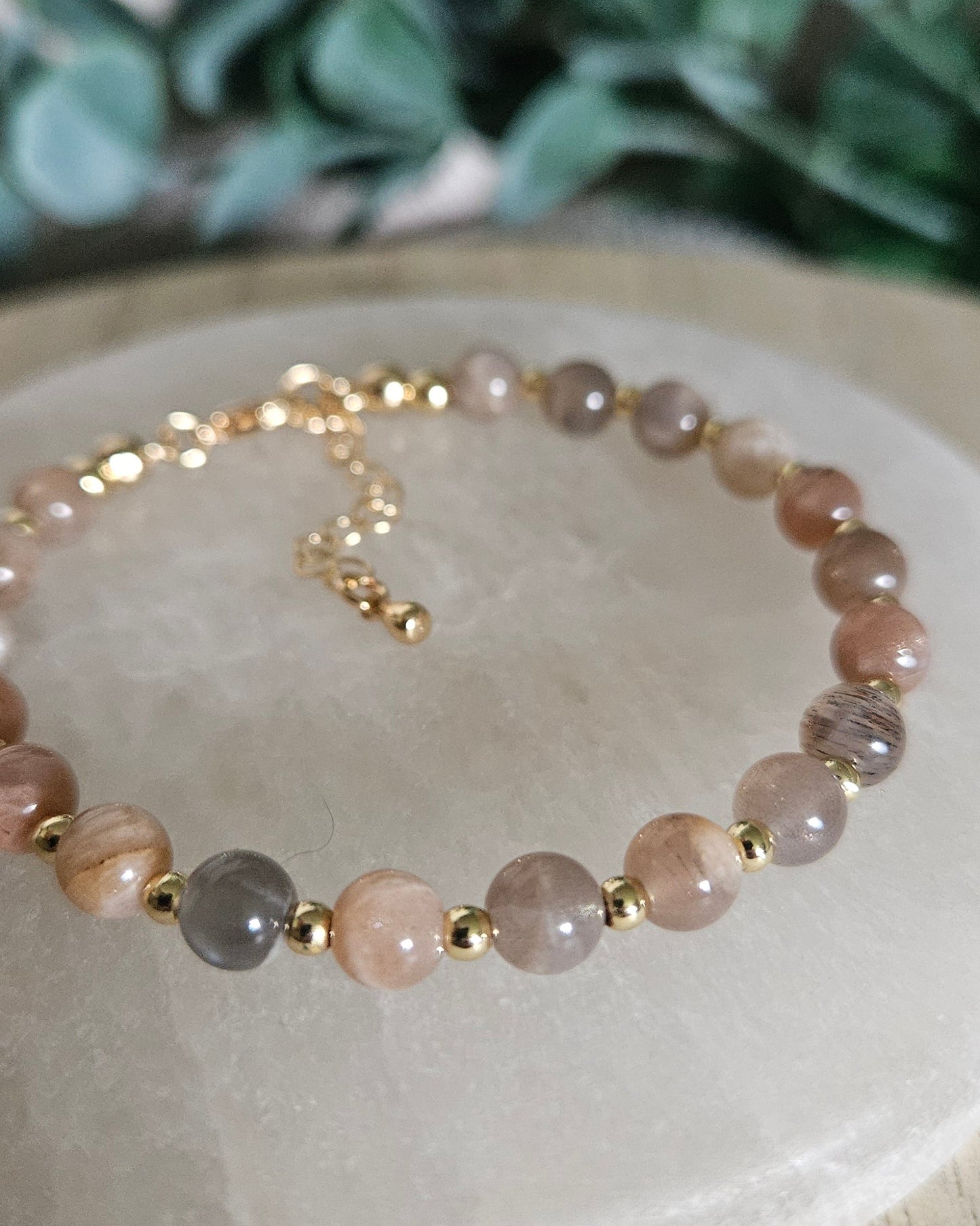 Chocolate Moonstone Bracelet | Grounded Calm & Emotional Balance