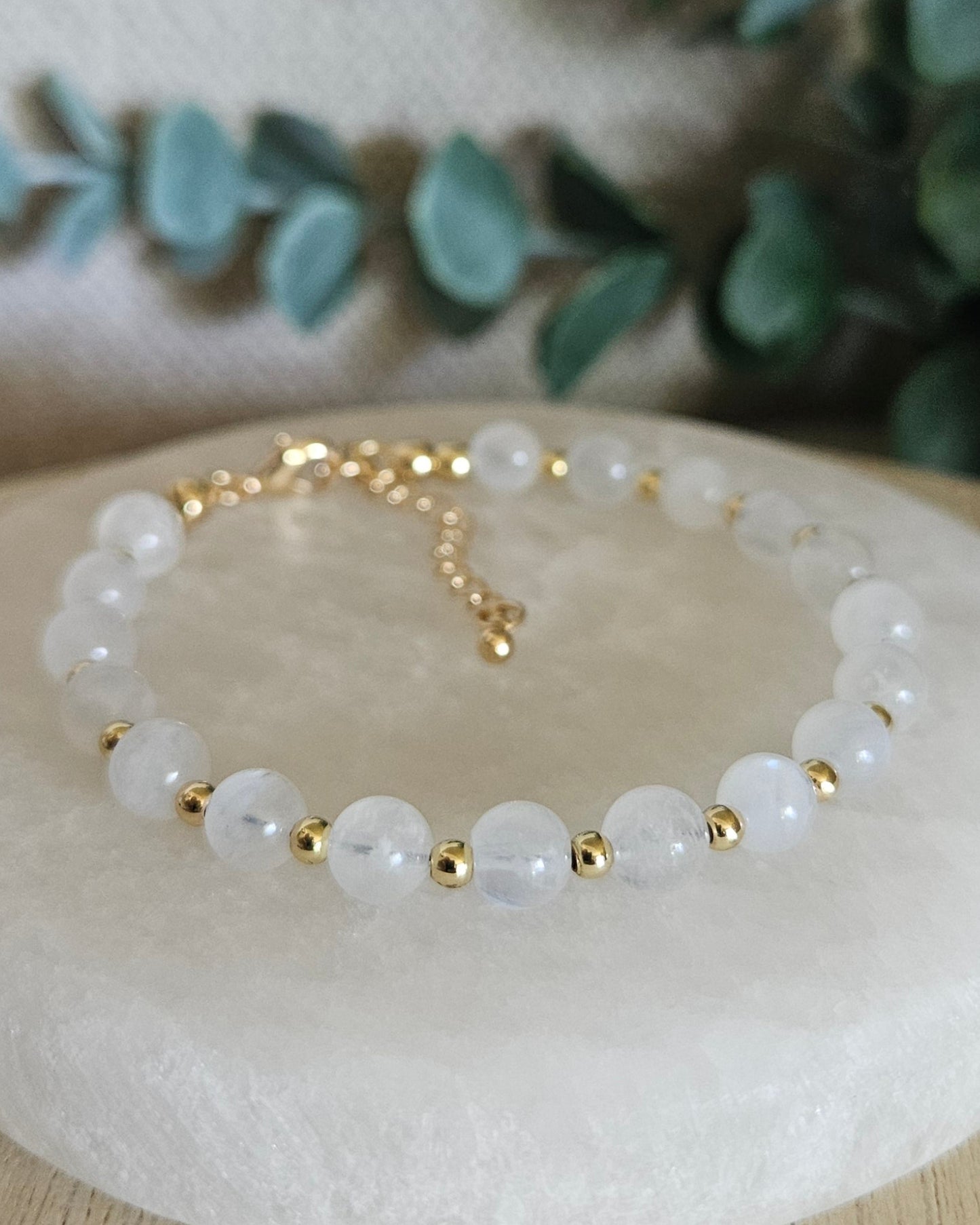 Rainbow Moonstone Bracelet | Intuition, Balance & New Beginnings