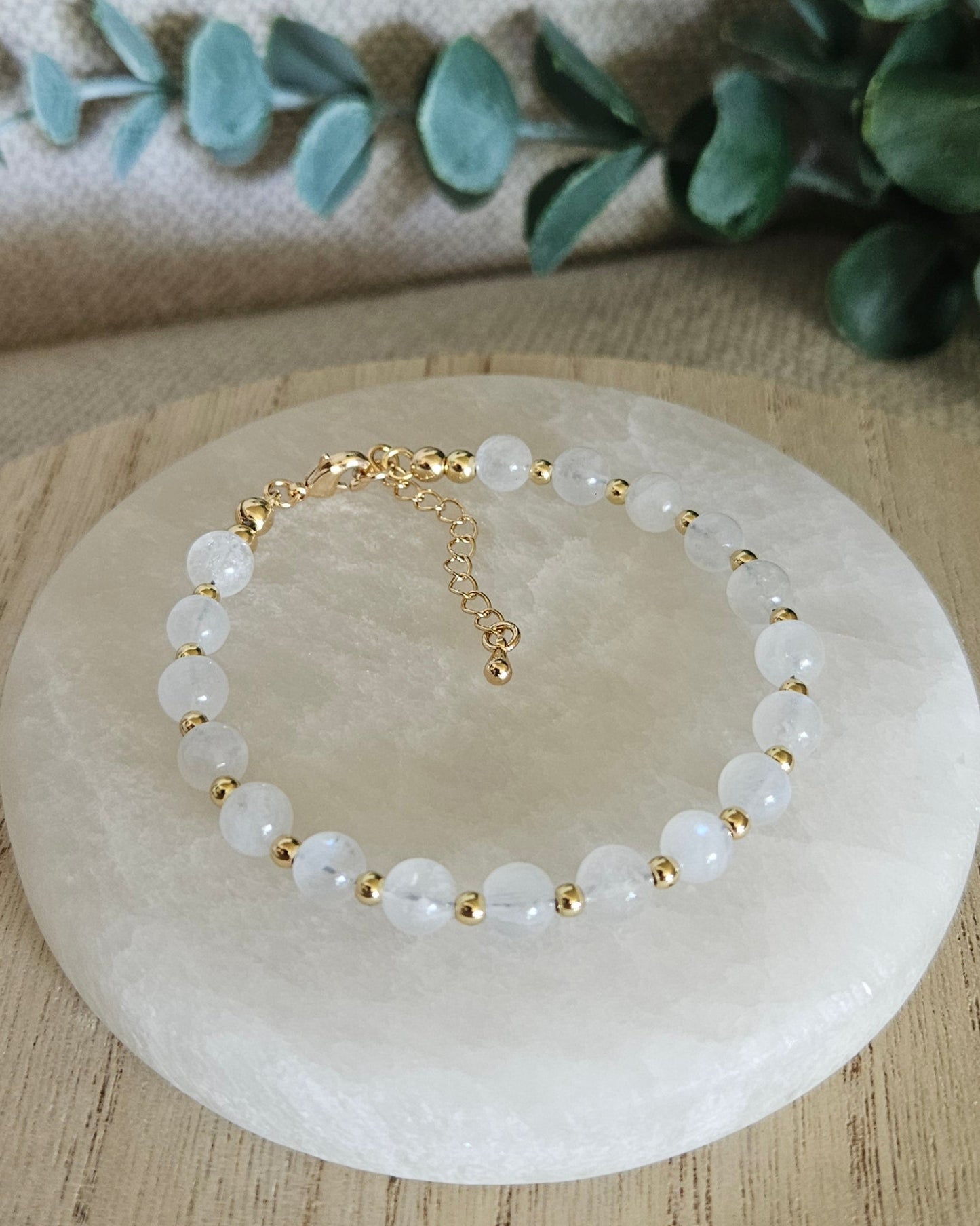 Rainbow Moonstone Bracelet | Intuition, Balance & New Beginnings