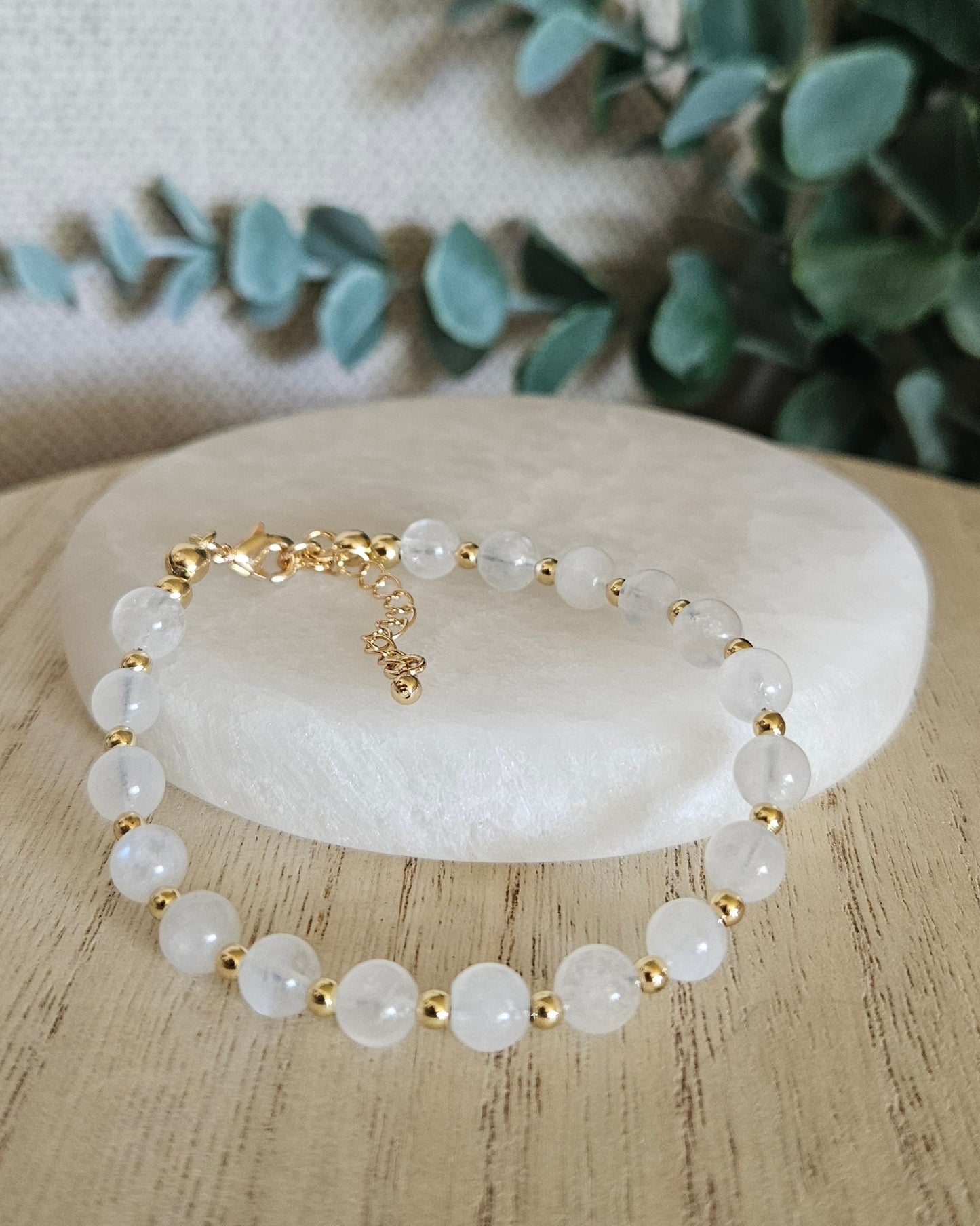 Rainbow Moonstone Bracelet | Intuition, Balance & New Beginnings