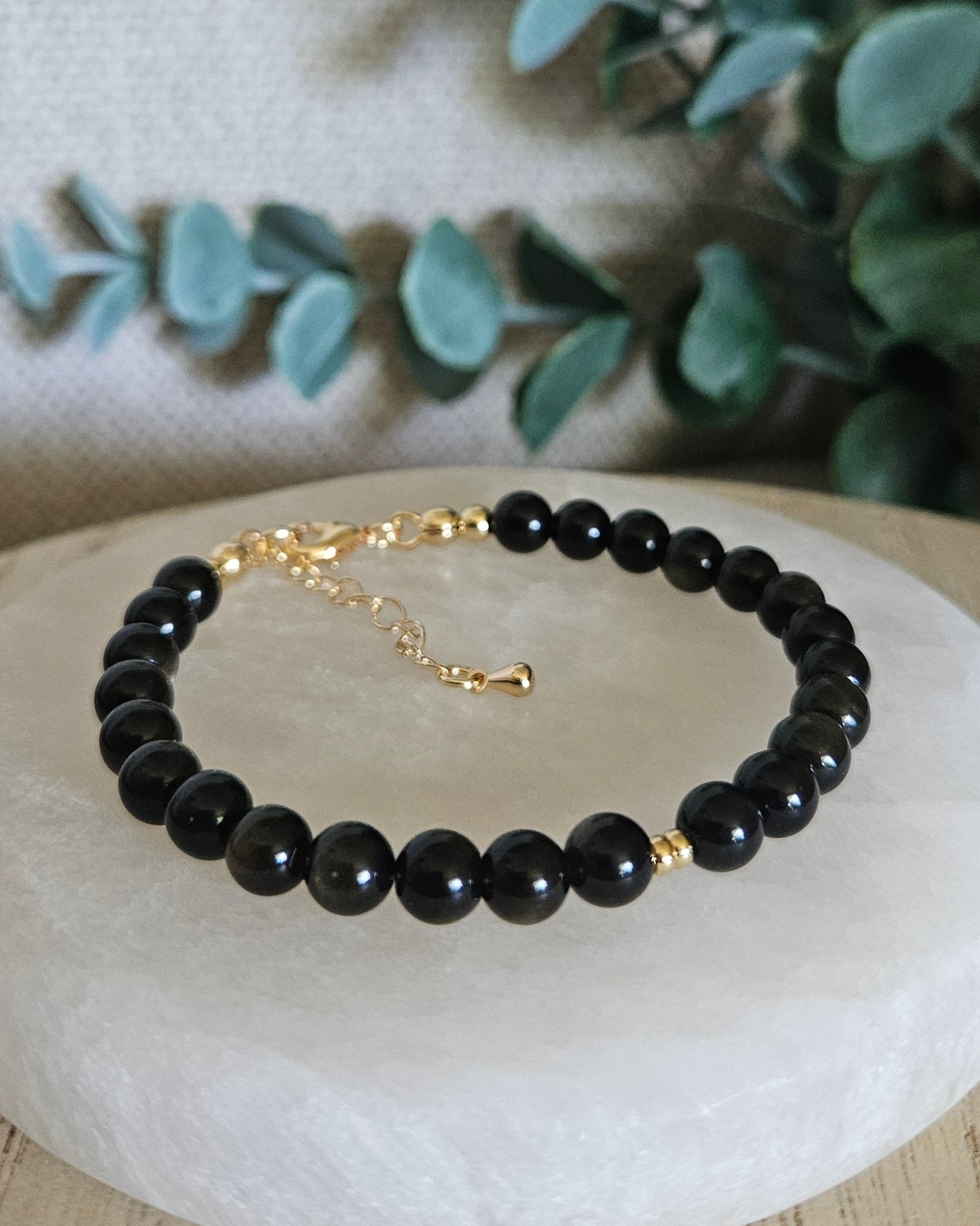 Gold Sheen Obsidian Bracelet | Protection, Clarity & Personal Power