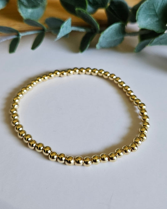 Gold beaded bracelet