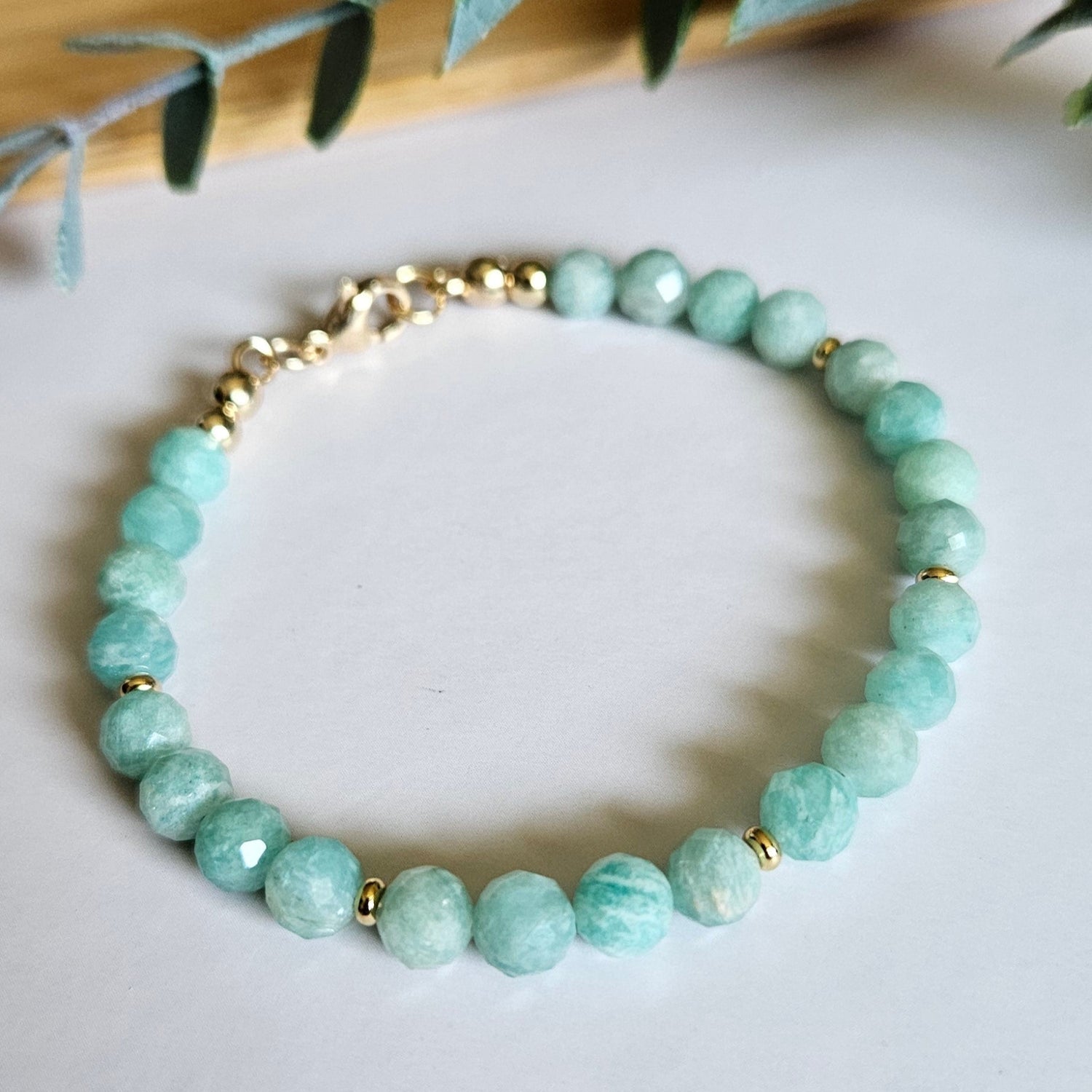 Turquoise beaded bracelet 