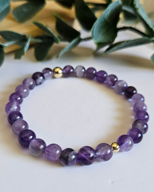 Dreamlit Sky Bracelet | Amethyst for Calm and Spiritual Insight
