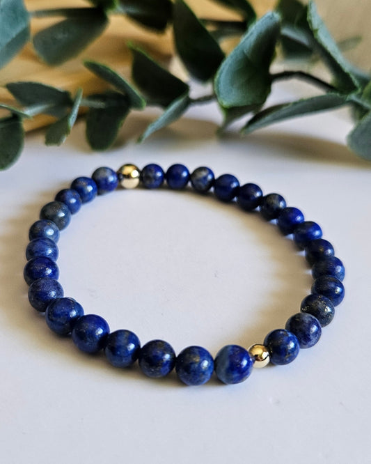 Celestial Edge Bracelet | Lapis Lazuli for Wisdom and Truth