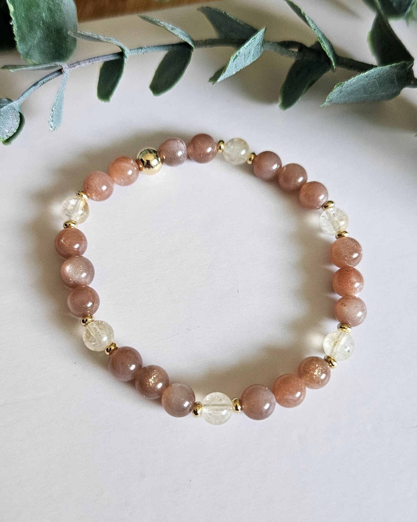 I Am Radiant Bracelet | Citrine and Sunstone for Joy and Vitality