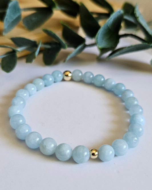 First Light Bracelet | Aquamarine for Renewal and Courage