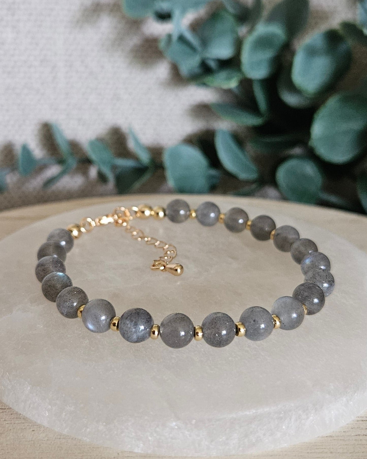 labradorite bracelet alt gold accents