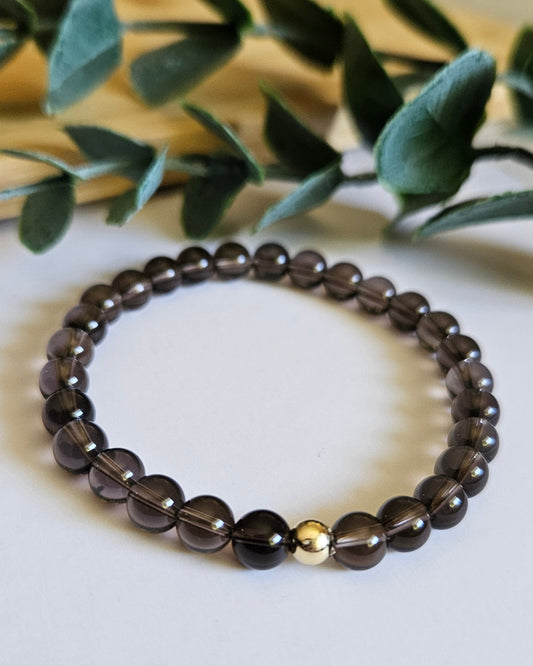 Steady Anchor Bracelet | Smoky Quartz for Grounding and Renewal