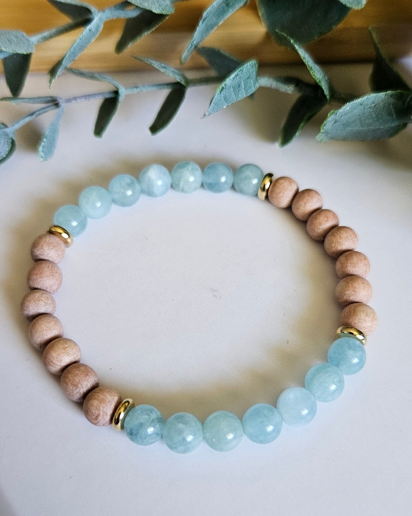Breathe In Tranquil Tide | Aquamarine and Rosewood for Renewal and Flow