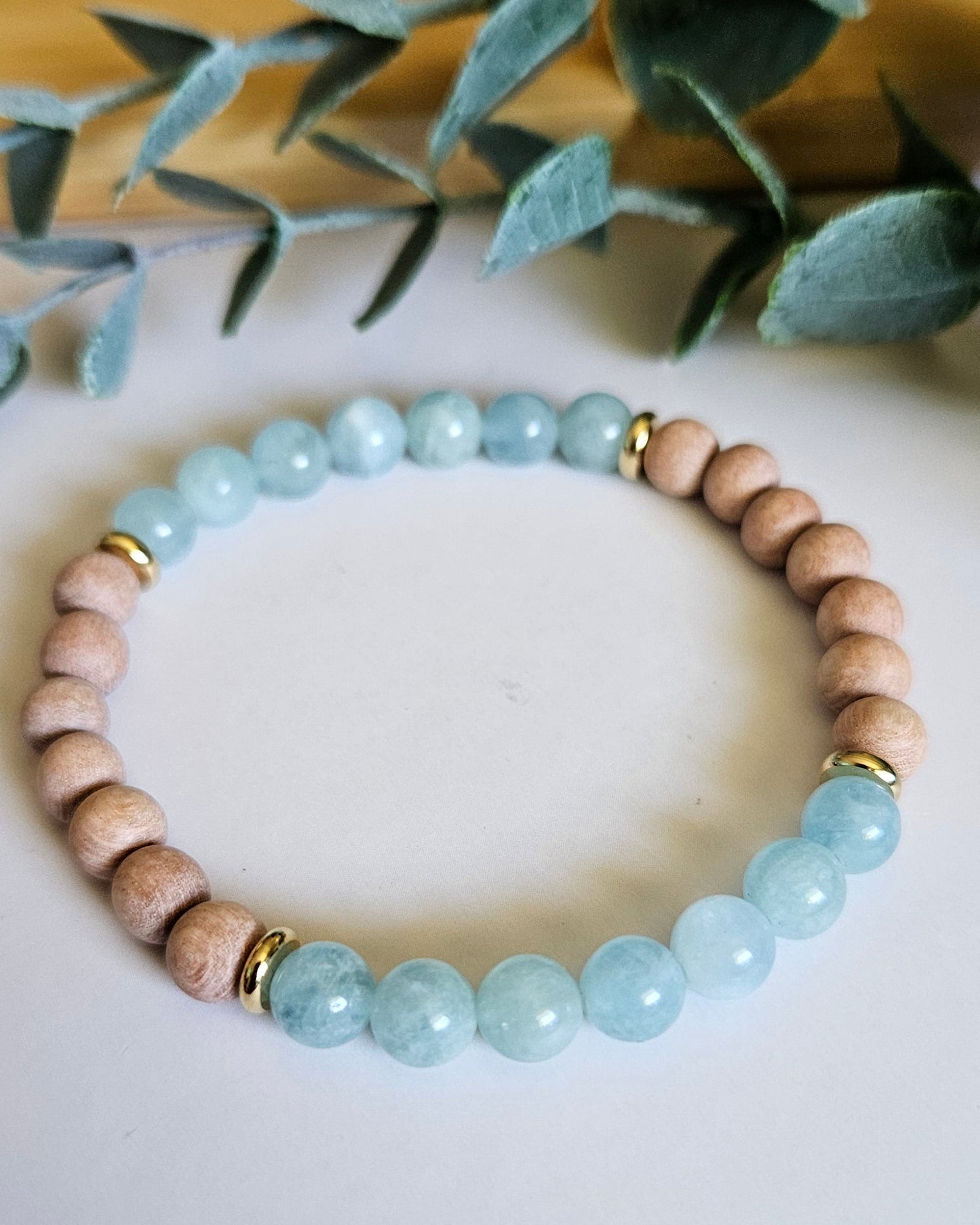 Breathe In Tranquil Tide | Aquamarine and Rosewood for Renewal and Flow