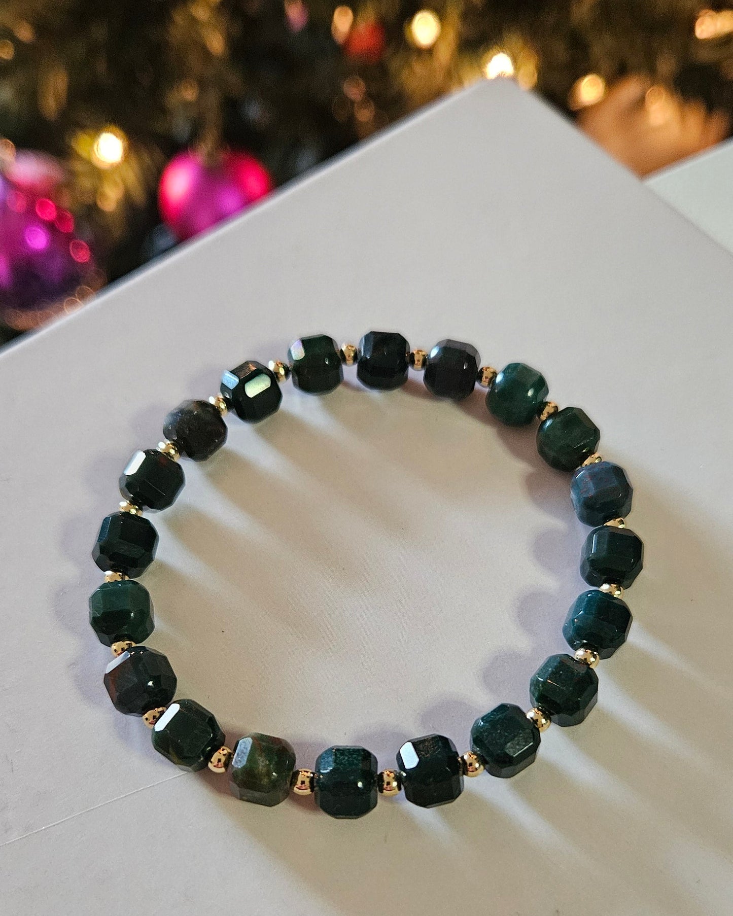 Winter Courage Bracelet | Bloodstone for Strength and Resilience