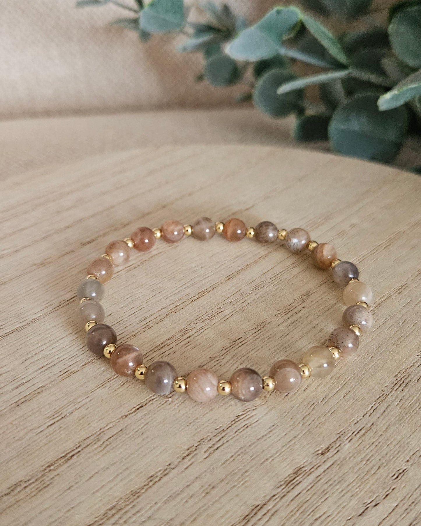 Chocolate Moonstone Bracelet | Grounded Intuition
