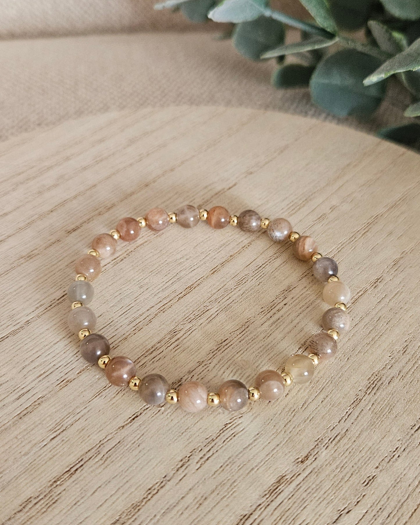 Chocolate Moonstone Bracelet | Grounded Intuition