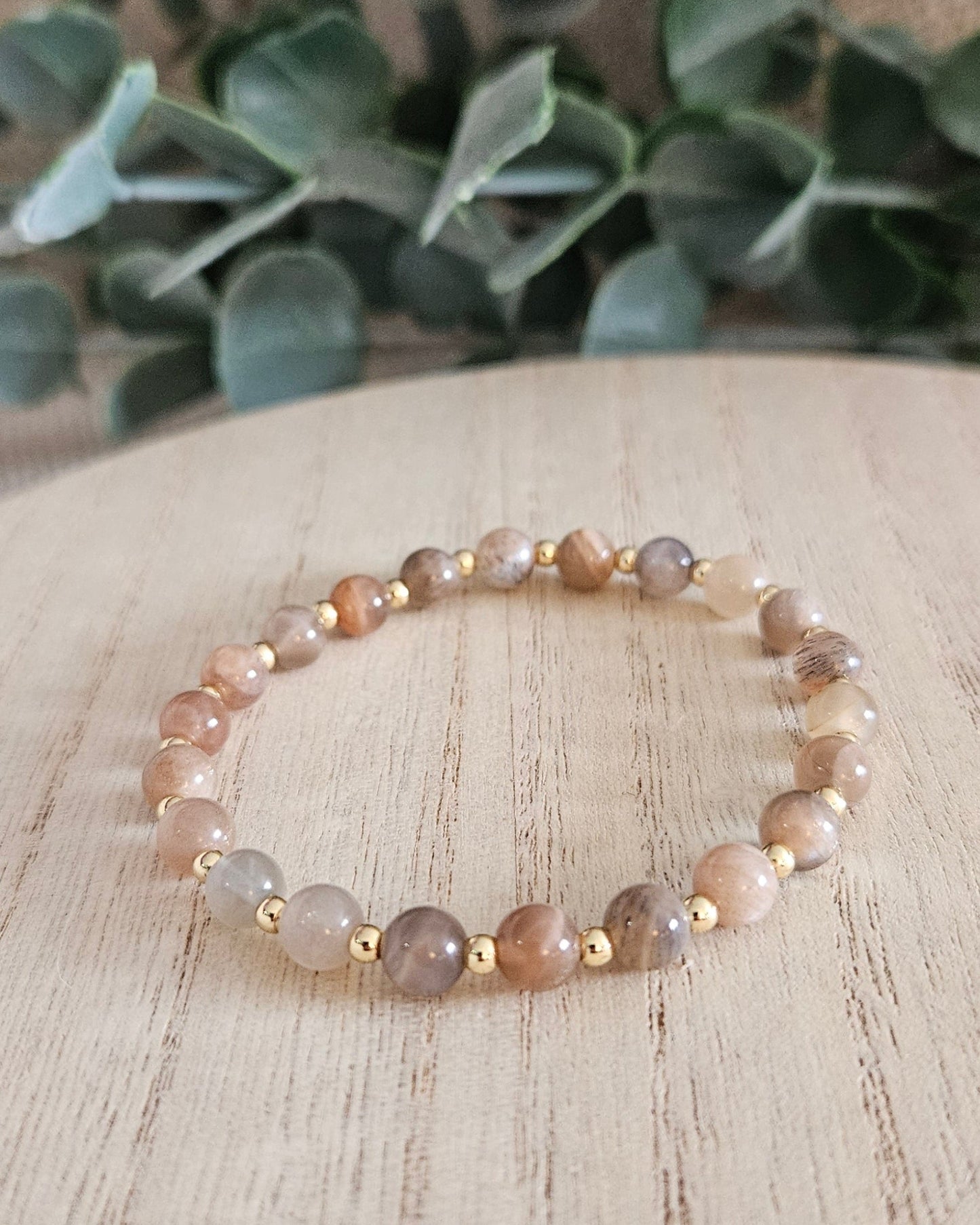 Chocolate Moonstone Bracelet | Grounded Intuition