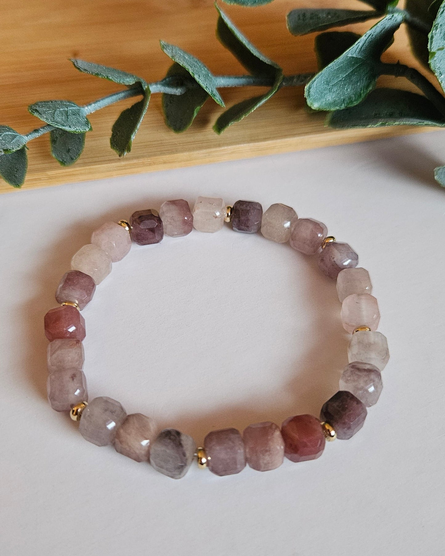 cube beaded bracelet