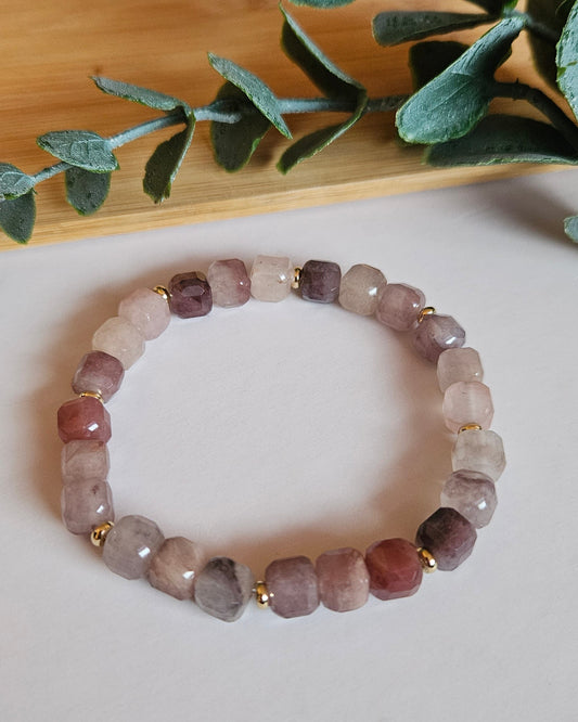 cube beaded bracelet