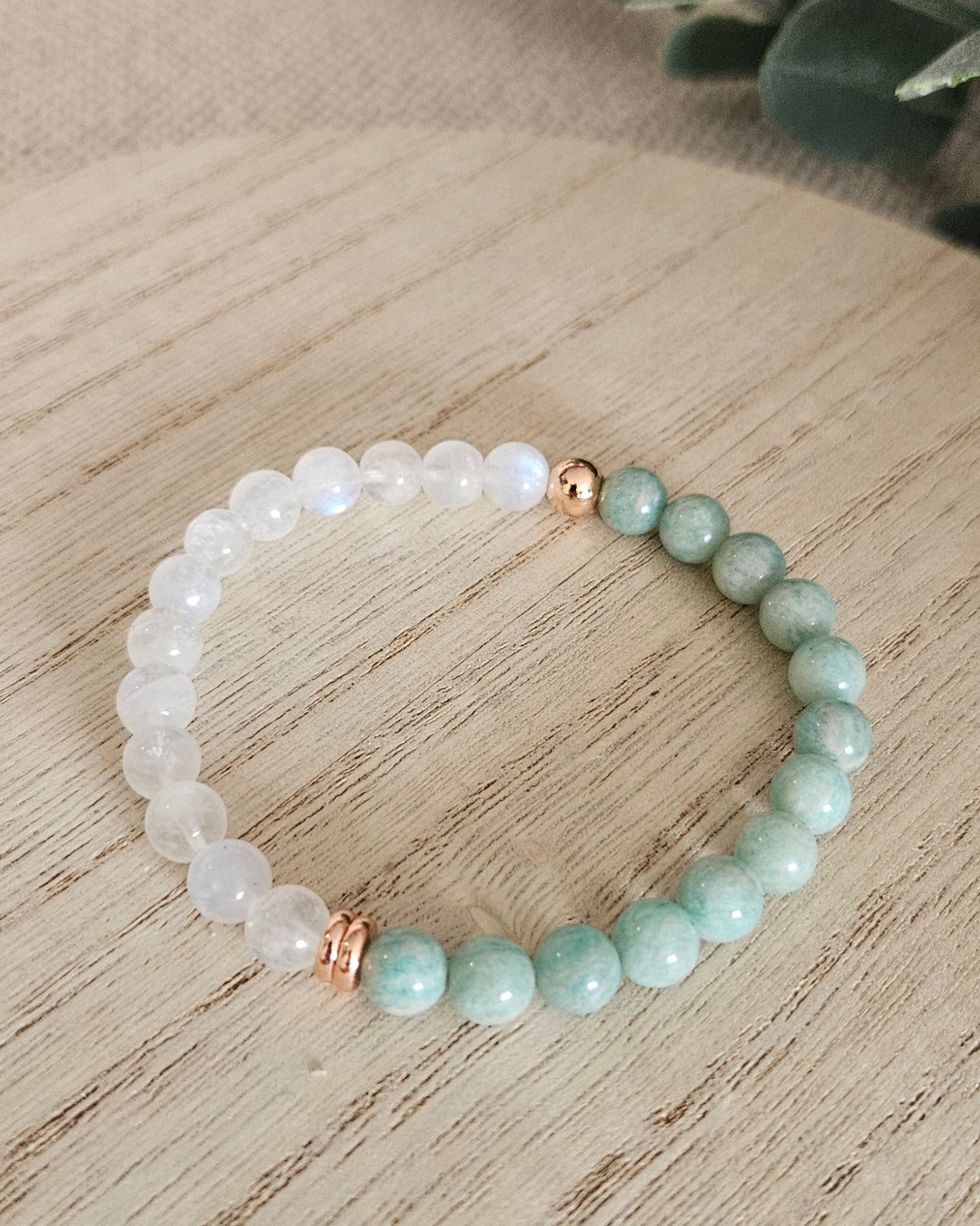 Moonstone & Amazonite Bracelet | Calm Flow & Emotional Balance