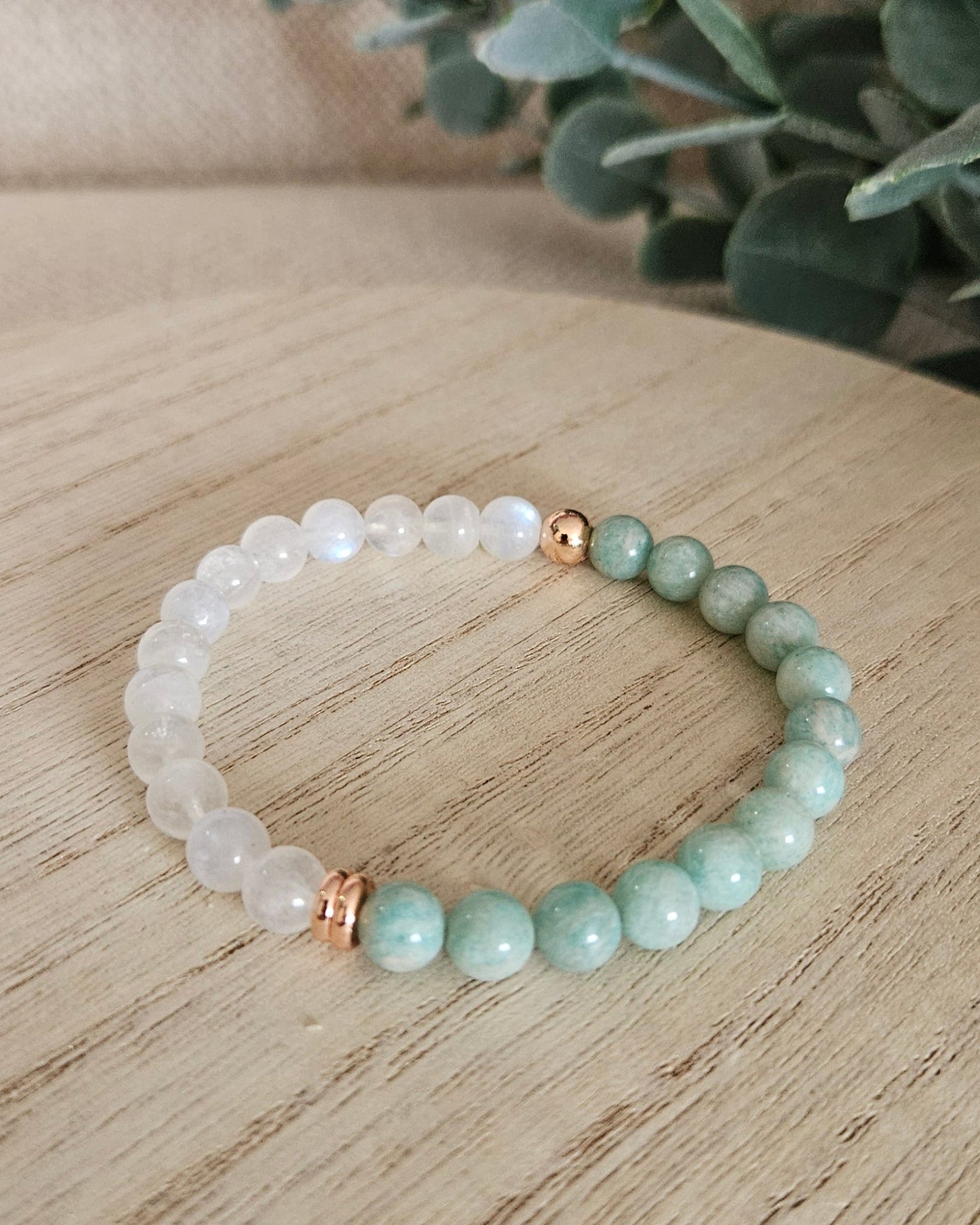 Moonstone & Amazonite Bracelet | Calm Flow & Emotional Balance