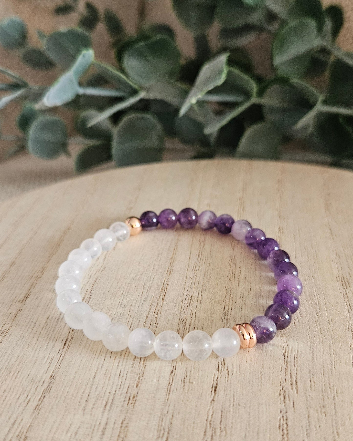 Moonstone & Amethyst Bracelet | Calm Insight & Gentle Clarity
