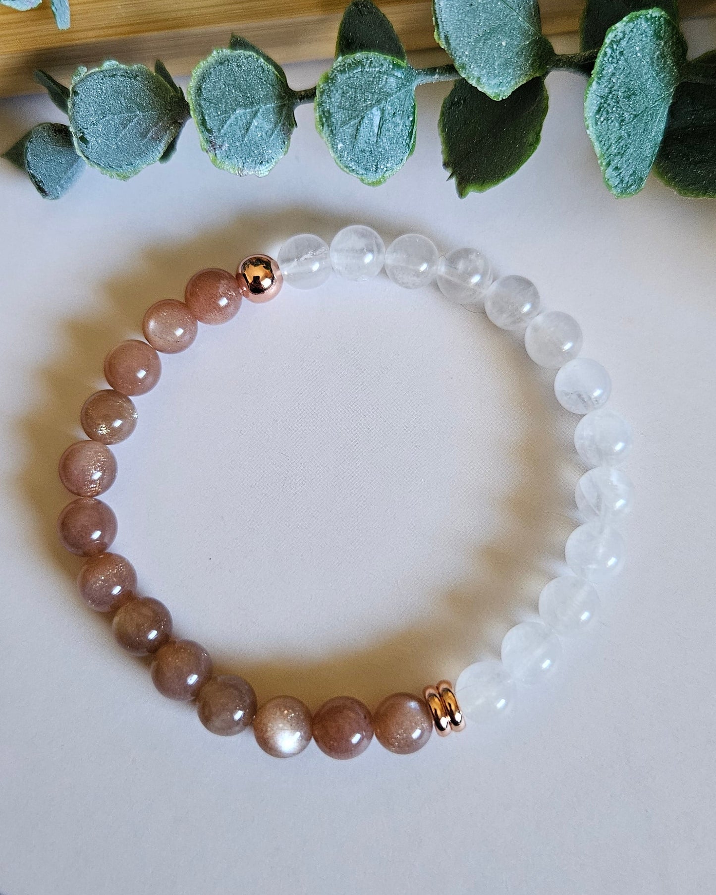 Sunlit Moon Bracelet | Sunstone and Moonstone for Joy and Intuition