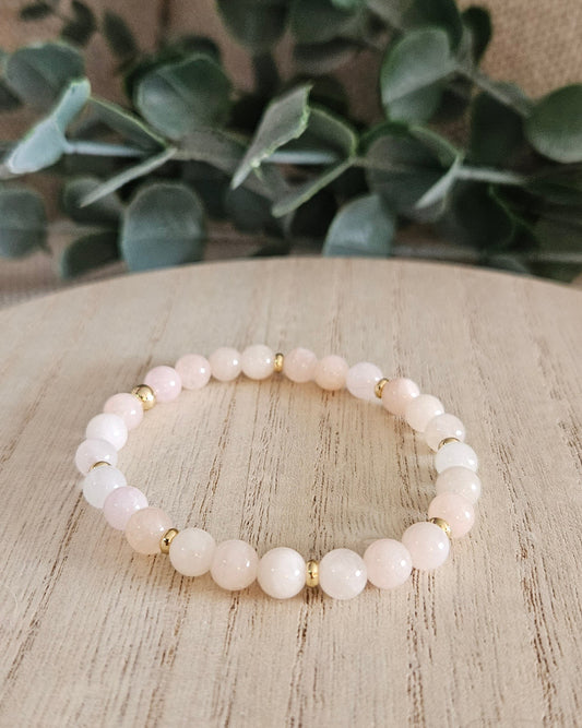 Morganite Bracelet | Soft Support & Gentle Care