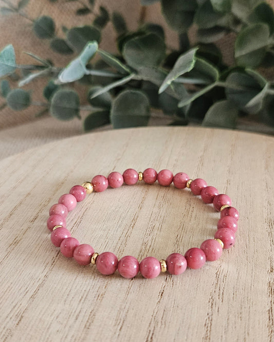 Rhodonite Bracelet | Gentle Healing & Steady Care