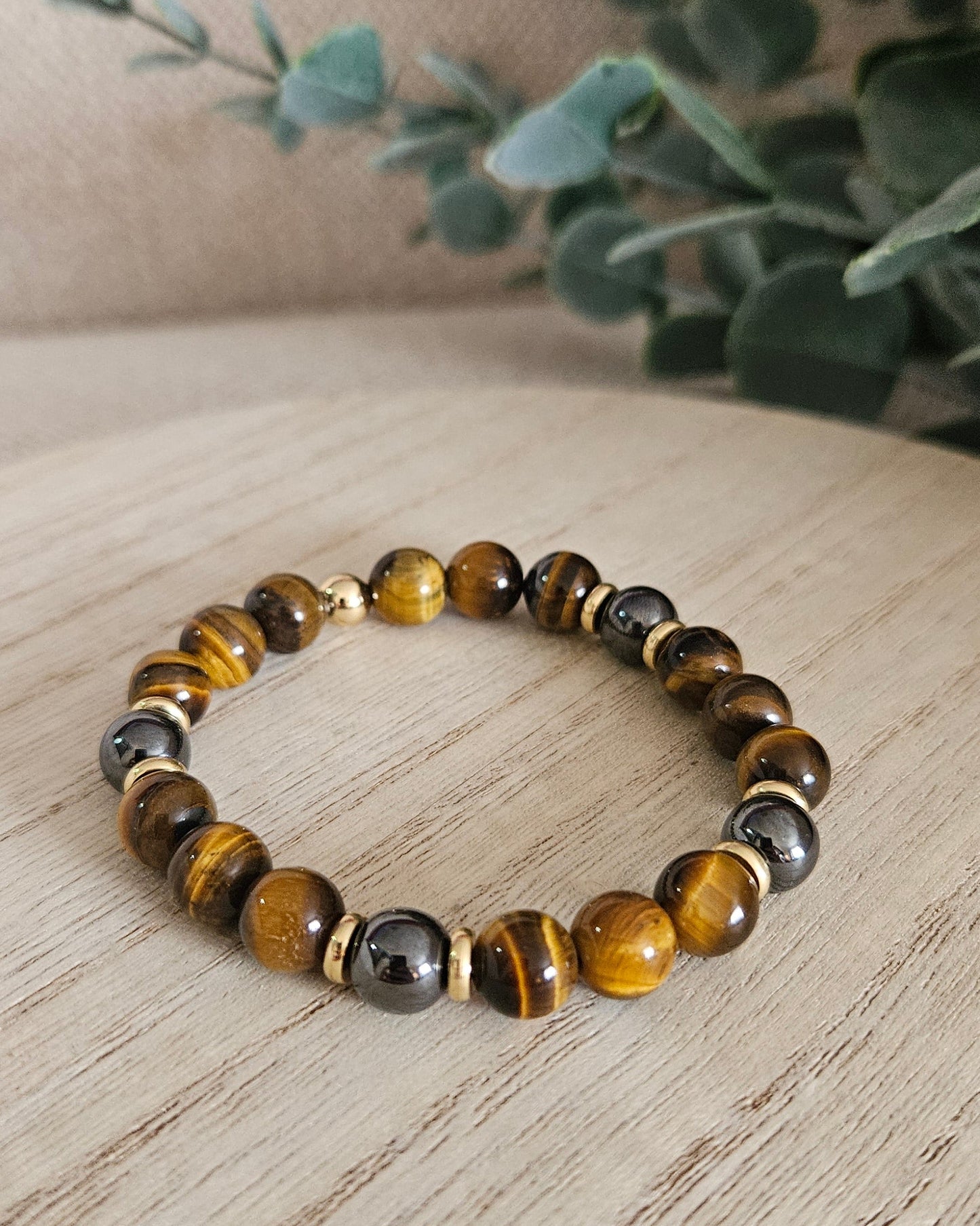 Tiger Eye & Hematite Bracelet | Grounded Strength & Steady Courage